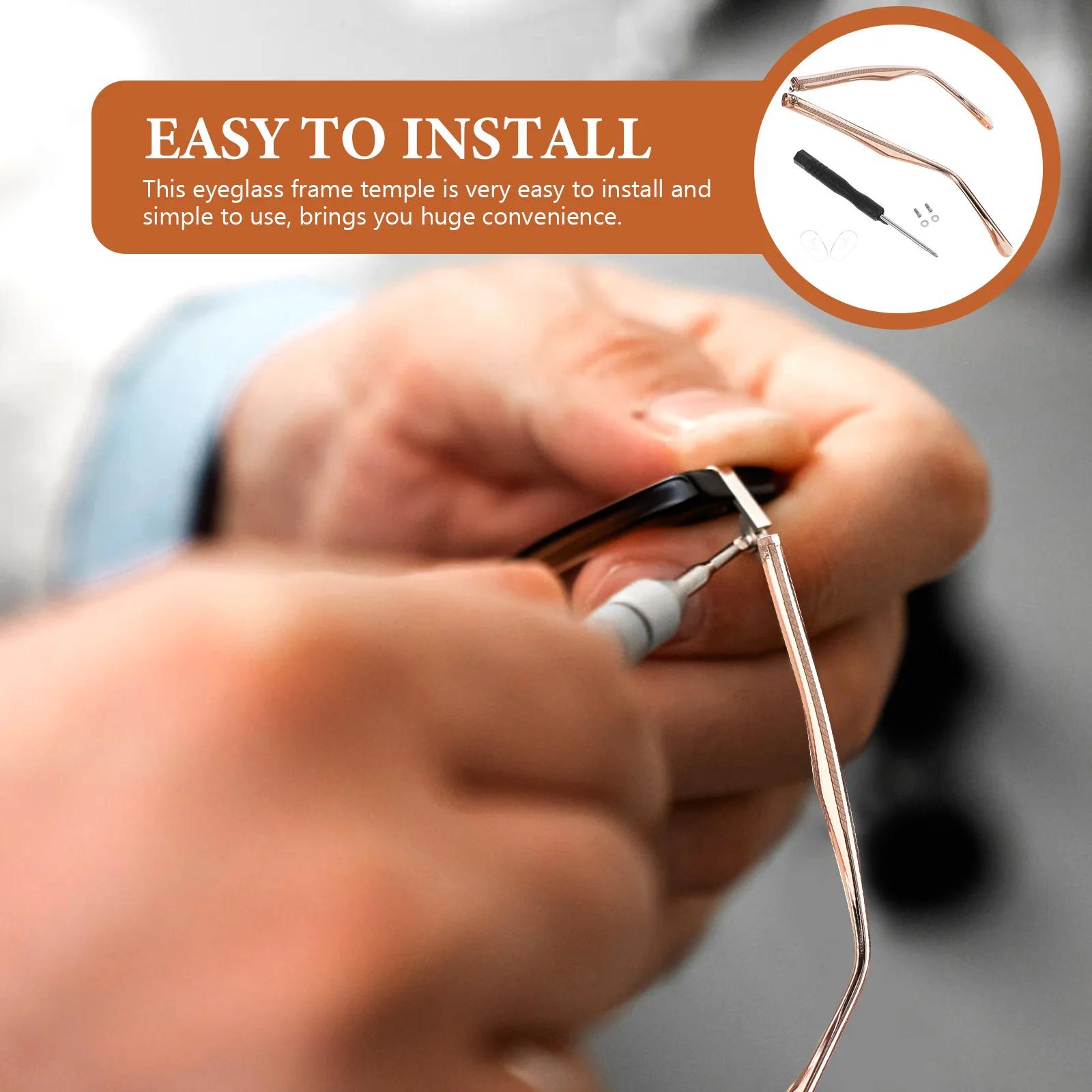 Eyeglasses Repair Legs Glasses Arms Replacement Temple Eyeglasses Repair Kit Universal Leg Repair Glasses Eyewear Accessories - Image 3