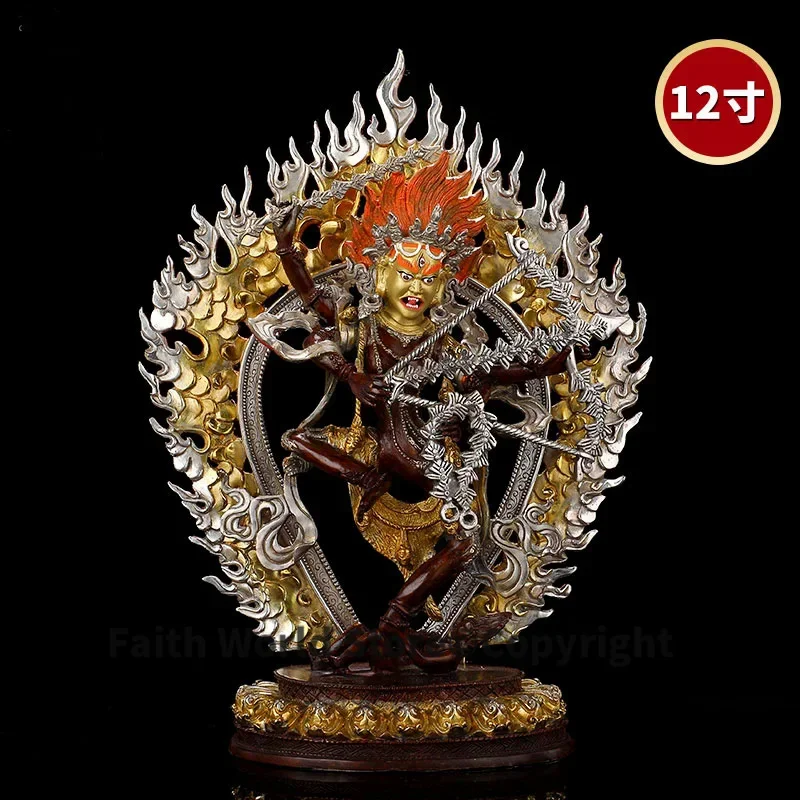 37CM large good grade gold gilding Buddha brass statue HOME family effective protection Tibetan Kurukulla dakini ZUOMING Buddha