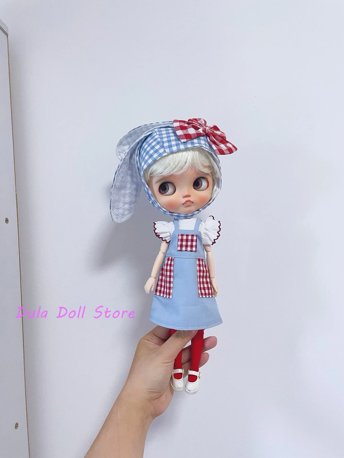 

Dula Doll Clothes flying sleeve strap skirt rabbit set Blythe Qbaby ob24 ob22 Azone Licca ICY JerryB 1/6 Bjd Doll Accessories