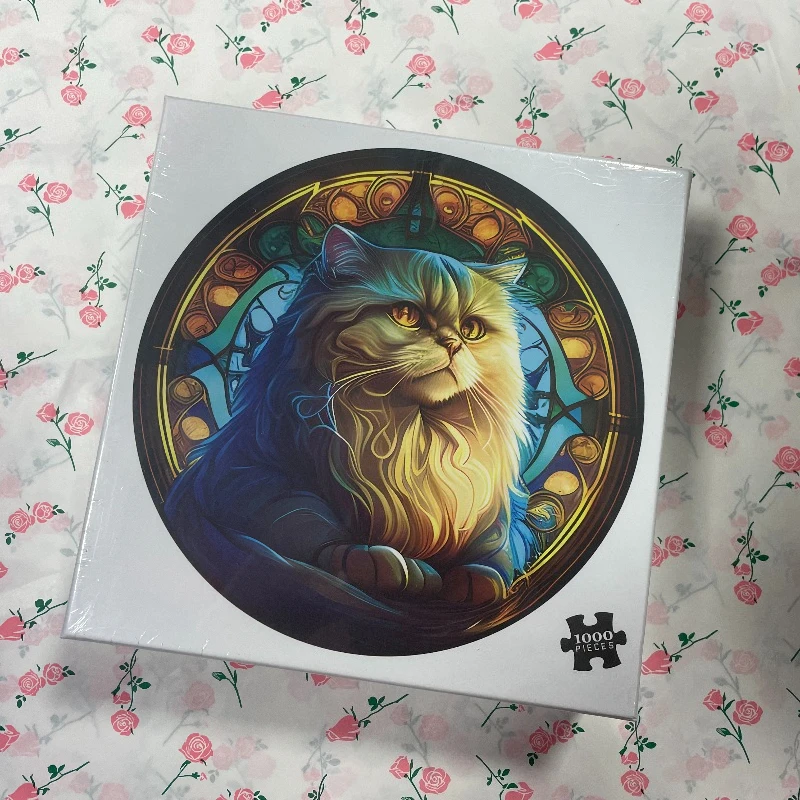 

Высококачественный квадратный пазл из 1000 деталей для взрослых: Персидская кошка (картина), бумажные пазлы для домашнего декора, украшение для стен, праздничный подарок