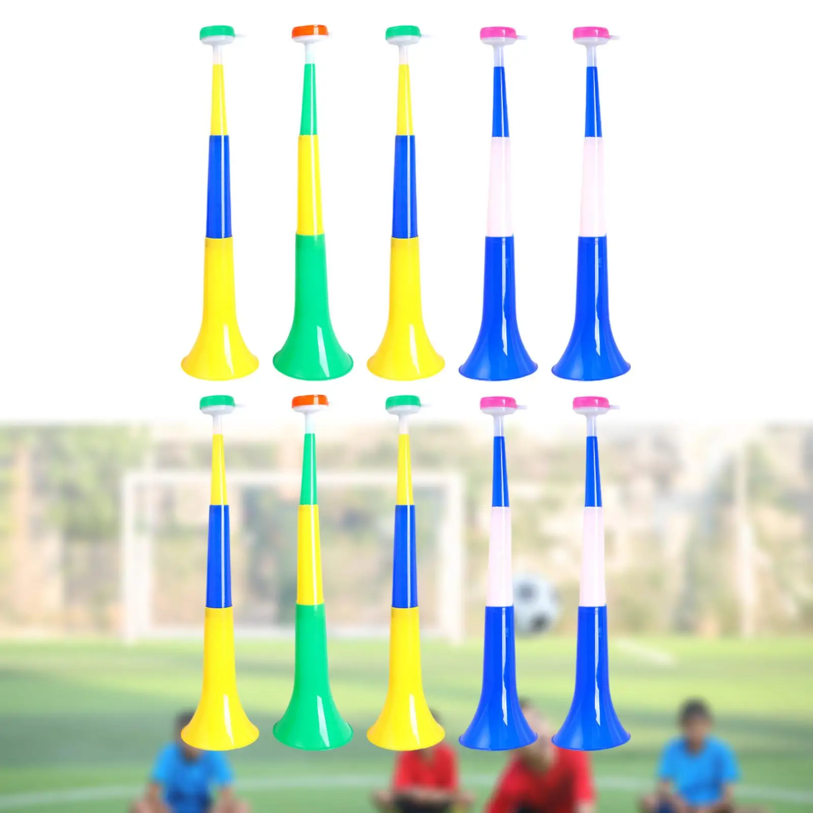 10 Pieces Plastic Stadium Horns Noisemakers for Sporting Events Party Favors