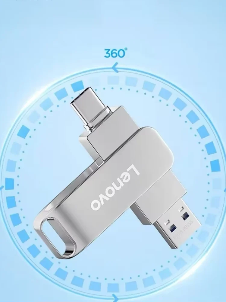 Lenovo 16tb usb 3.2 flash drives transferência de alta velocidade metal pendrive cartão memória