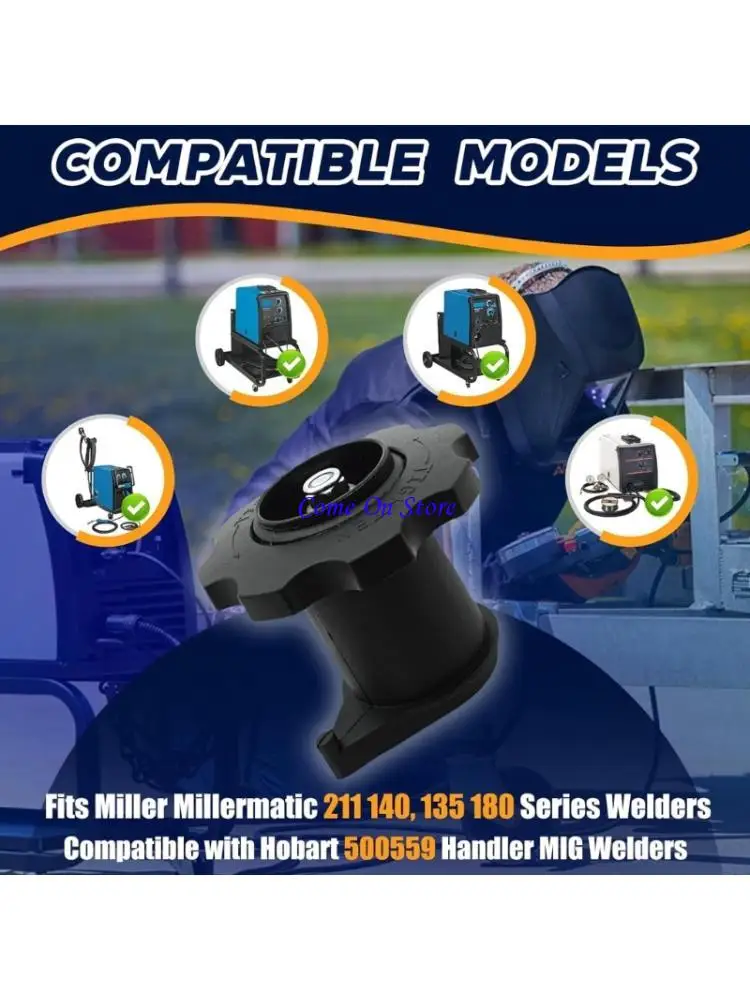

M6CF Welding Spool Adapter Replacement for Millermatic211, 140, 135, 180 Hobart195216 125Welders for Smooth Wire Feed