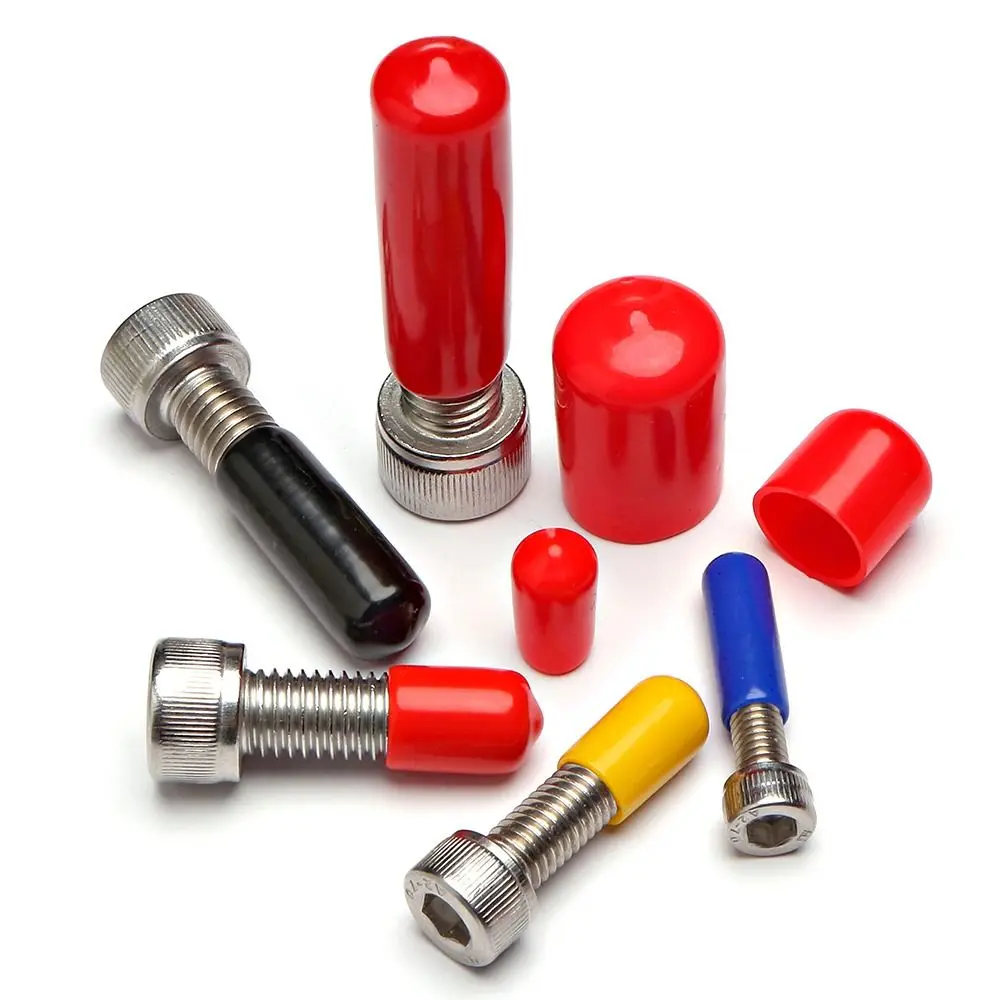 Bouchon en caoutchouc de Silicone, couvercle souple, bouchon, écrou, manchon d'étanchéité, Protection du filetage, 10 pièces