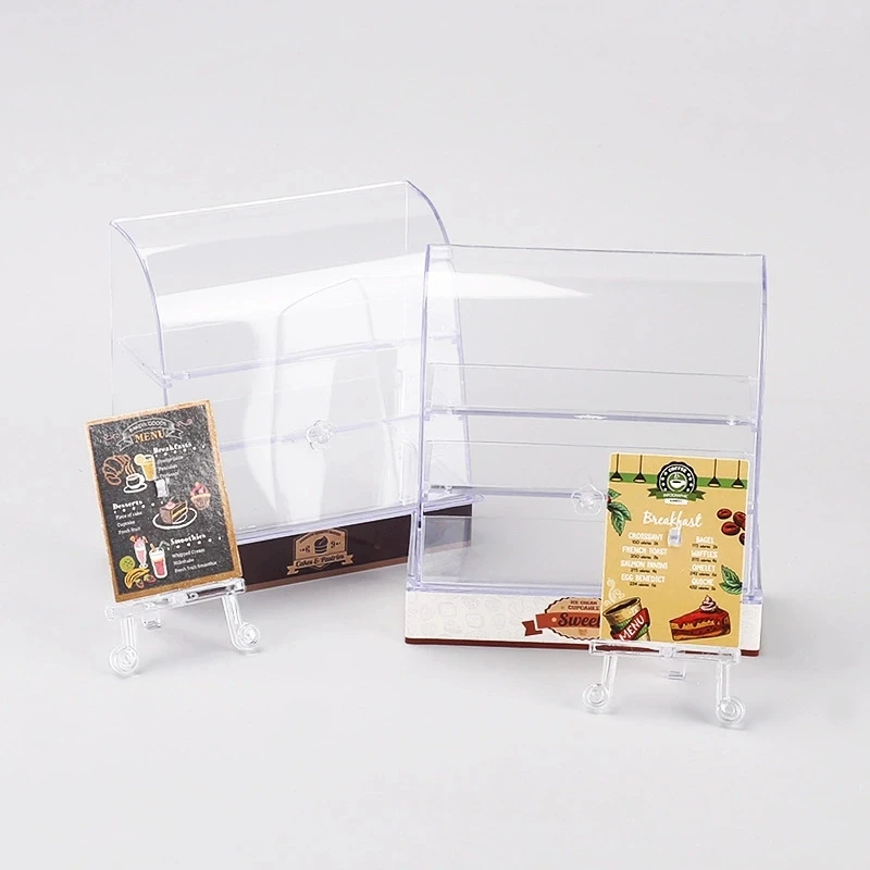 ตุ๊กตาจิ๋วเค้กของเล่นสําหรับบทบาทเด็กเล่น Sweet Treats ตู้ DIY Miniature ชุดอุปกรณ์ครัว