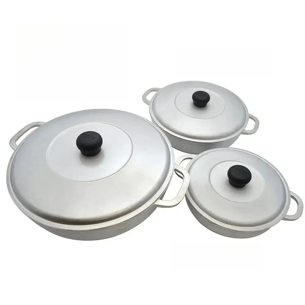 for 3Pieces Colombian Cast Aluminum Caldero or Dutch Oven Set with Lid