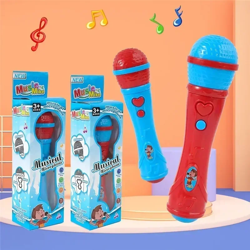 Plastic Simulation Microphone Toys Sound Amplifier Toy Gift Early Enlightenment Education Karaoke Musical Toy for Kids