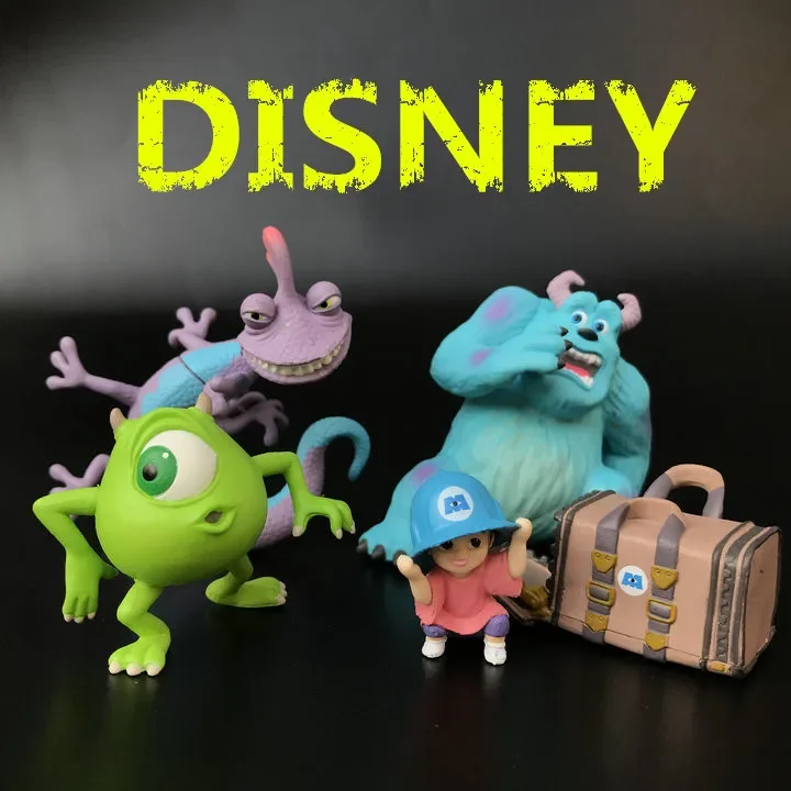 

Disney Monsters Inc. Boo James P. Sullivan Mike Wazowski Randy Boggs Doll Gifts Toy Model Anime Figures Collect Ornaments