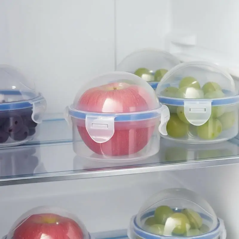 Portable Onion Storage Container Reusable With Lid Airtight PP Vegetable Food Keeper 1/2Pcs Optional Refrigerator Garlic Ginger