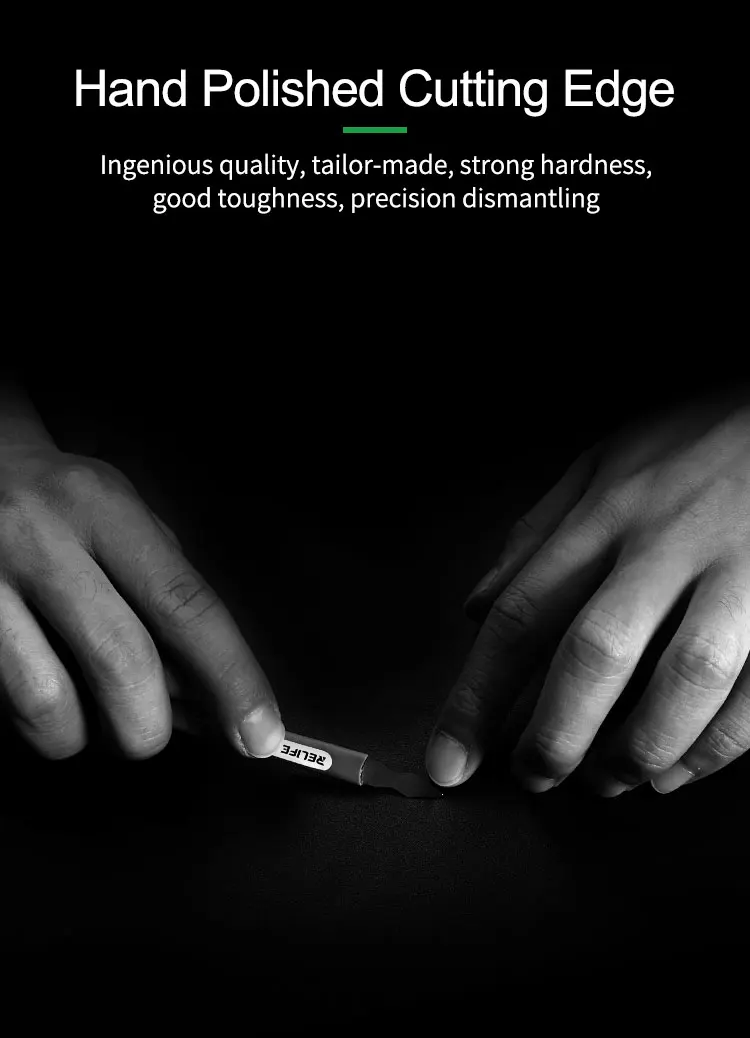 RELIFE RL-049A Doppelköpfiges Multifunktions-Hebelmesser für iPhone und Android zum Entfernen der Glasrückabdeckung, Blechschabemesser-Werkzeug – Detail 4