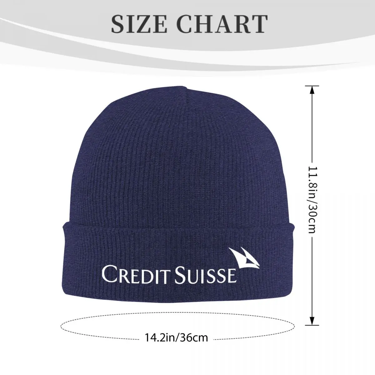 Logo Credit Suisse Hats Autumn Winter Skullies Beanies Warm Cap Unisex Knitted Hat