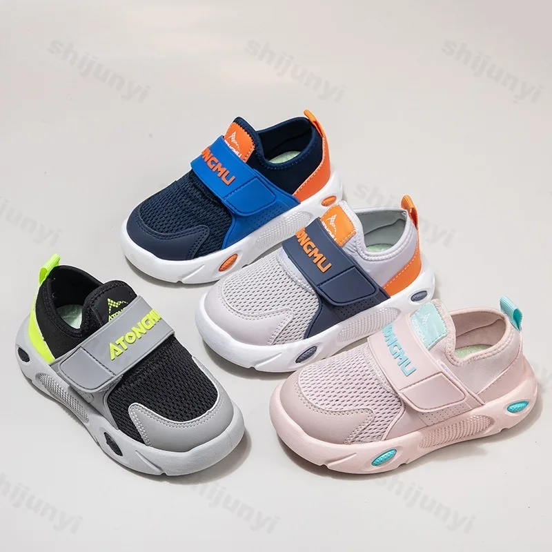 

Детская повседневная спортивная обувь для девочек, осенние кроссовки 2025 года, Нескользящие дышащие модные кроссовки, детская уличная прогулочная обувь