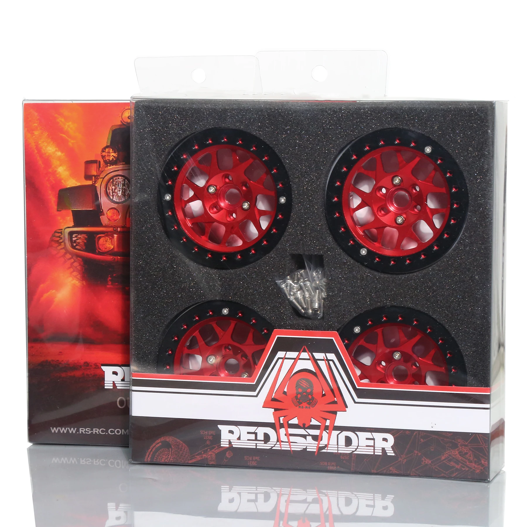 4 SZTUK Aluminiowe felgi Rock Crawler 2.2 Beadlock do samochodów RC 1/10 Axial SCX10 RR10 Wraith 90048 90018 TRX4 TRX-6