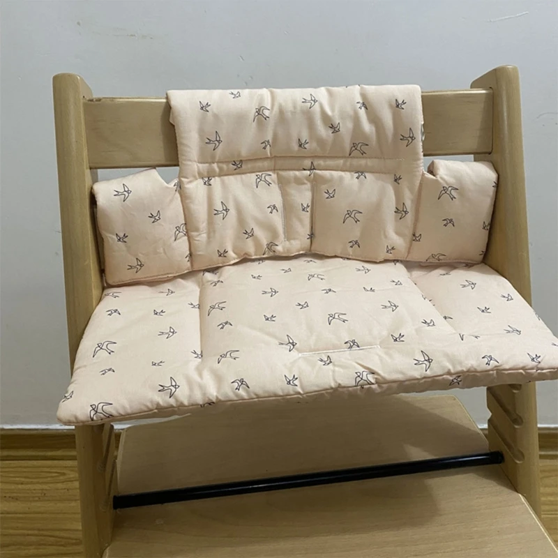 Housses siège en coton pour chaise haute, coussin confortable imperméable pour nourrissons, D5QA