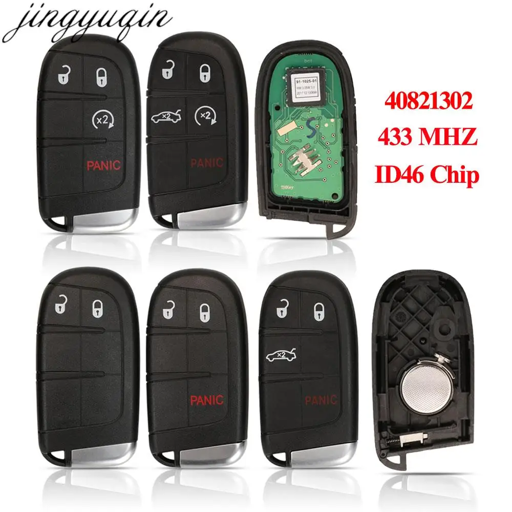 

Jingyuqin M3N40821302 Remote Car Key Alarm ID46 433MHZ For Dodge Challenger Charger SRT Hellcat Redeye Widebody 2019-2022