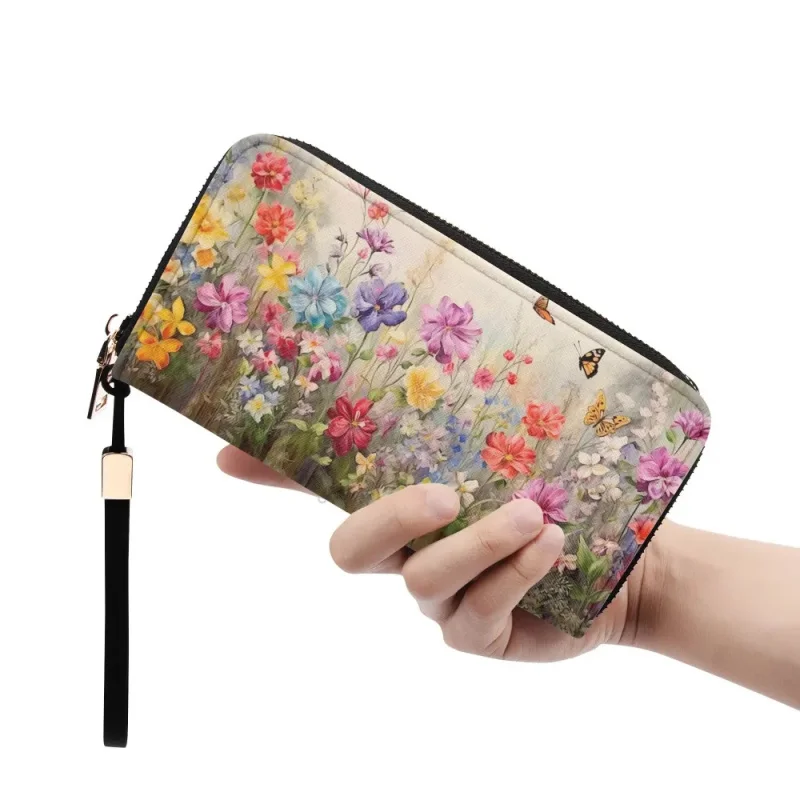 purse wallet women Multifunctional Zipper Design Long Wallet - Fashion Clutch，Convenient and Practical Card holder