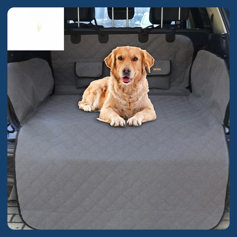 

Dog Car Seat Cover Pet Travel Dog Carrier Car Trunk Mat Waterproof SUV Cargo Liner for Dogs Washable Rear Removable
