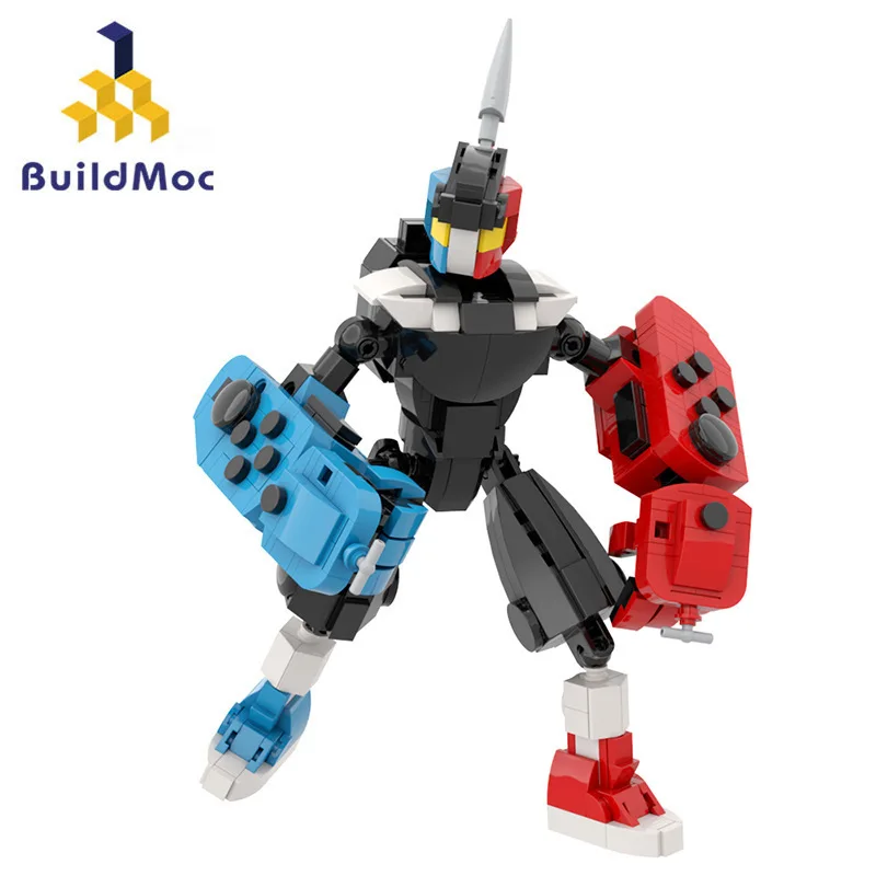 Hot Switch Creative Transform Mecha Building Block Set Humanoid Robot Changeable Card Model Brick Toys Kids Adults Holiday Gifts