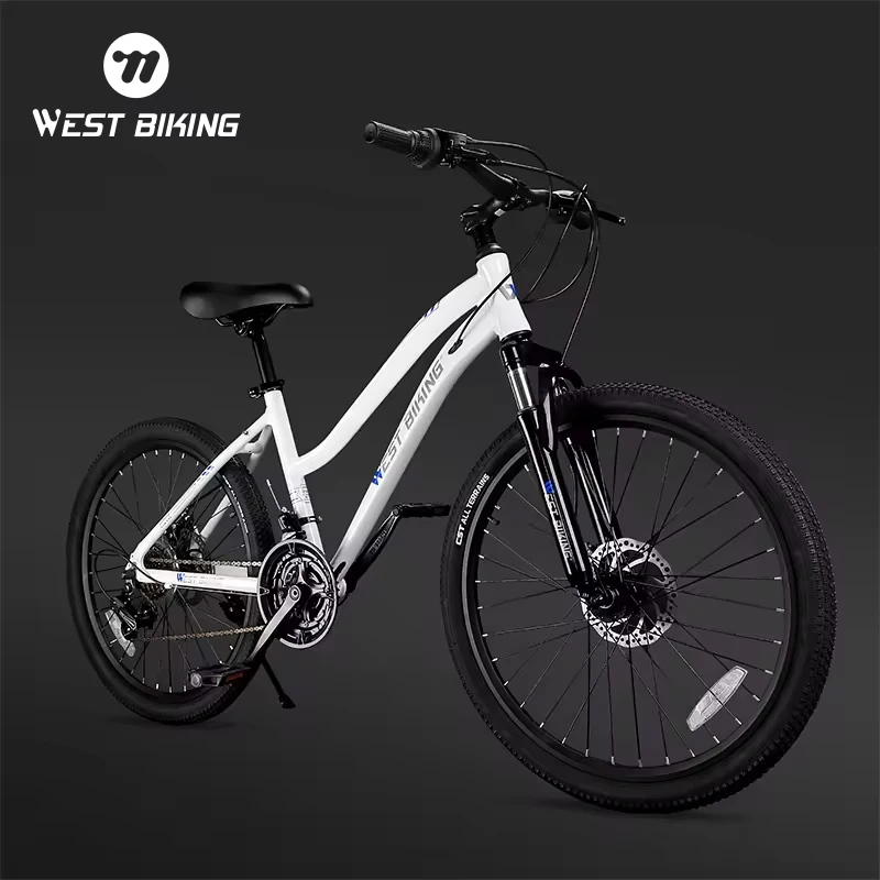 

New Variable 18 Speed 24 Inch Mountain Bike 6061 Aluminum Alloy Frame Rims Double Disc Brakes MTB Bicycle