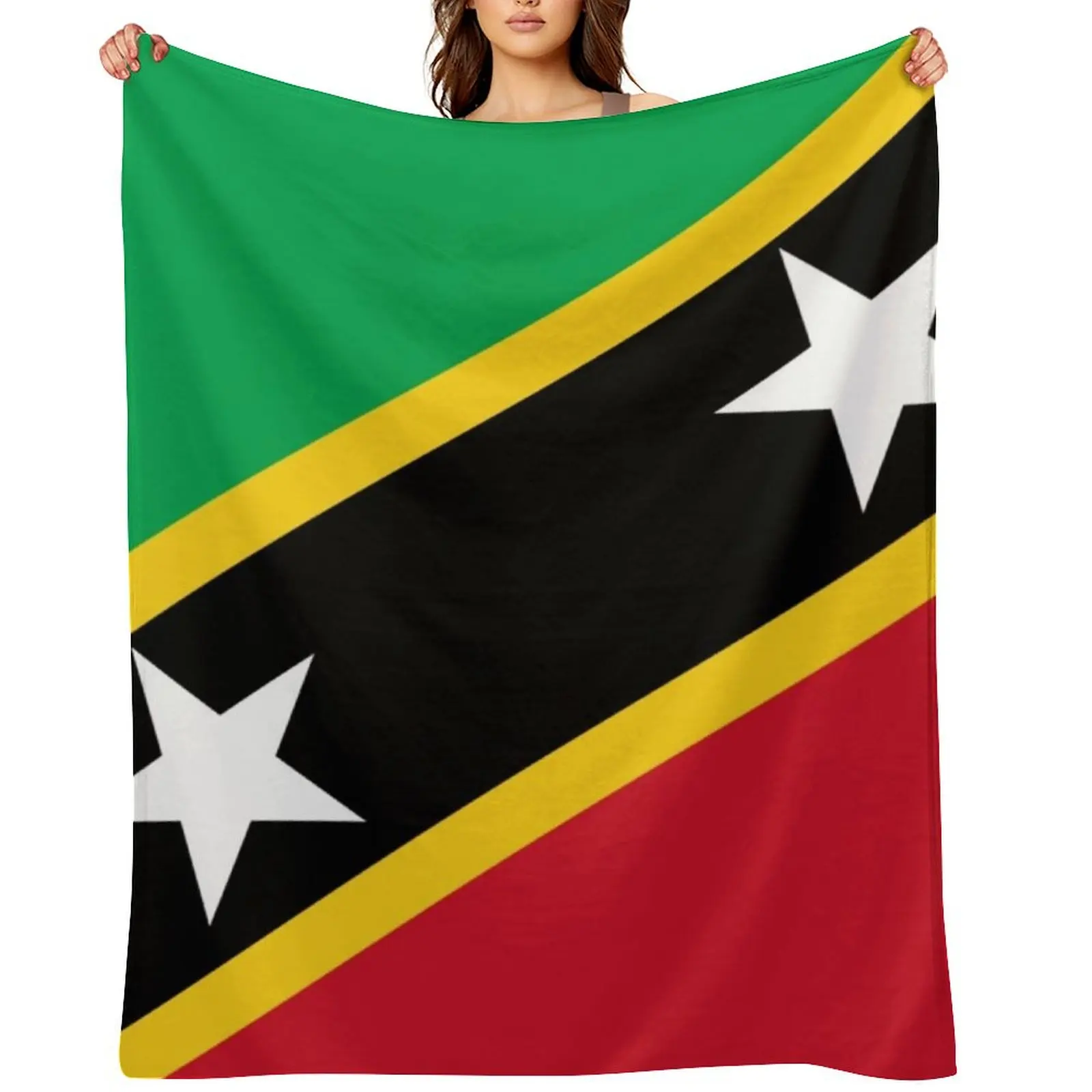 

ST. KITTS Throw Blanket Cute Plaid for sofa Polar For Baby Blankets