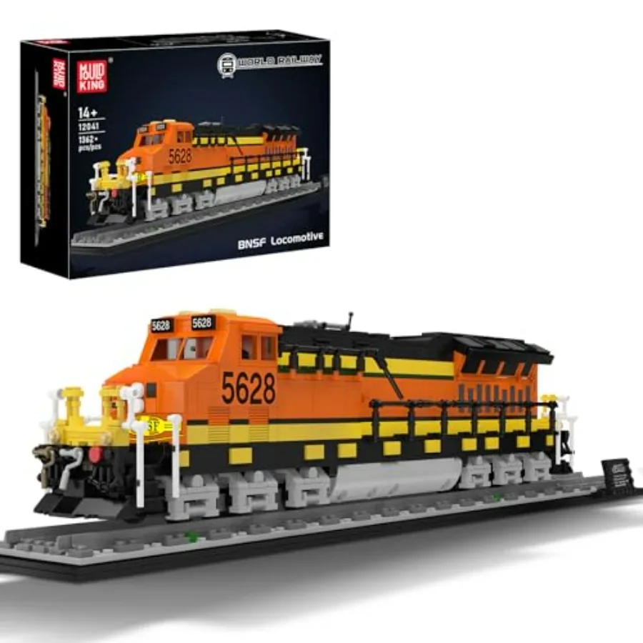 

Mould King Northern Locomotive Train Building Set with Base Classic Steam Train Model Toy for Adults Ideal Gift for Home Decor