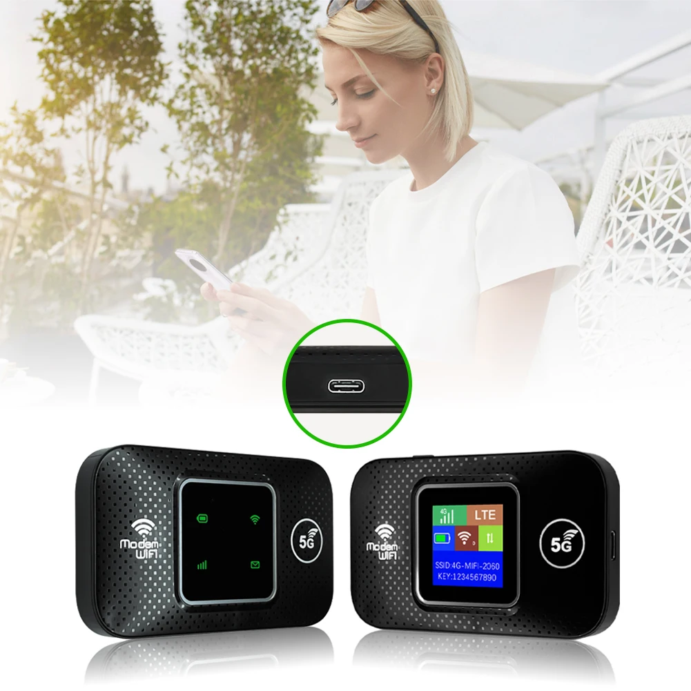 Fast 4G LTE Wireless Router with LED/LCD Display Support FDD/TDD LTE Frequency Bands for Stable Internet Connectivity
