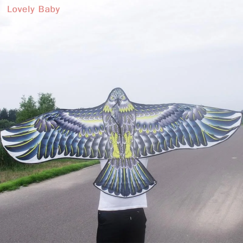 【BBS-7】1 stuk Outdoor Fun Sports Vogelafstotende vlieger 1,2/1,55/1,6/1,65/1,8 meter Gemakkelijk te vliegen Eagle Kite voor kinderen of volwassenen