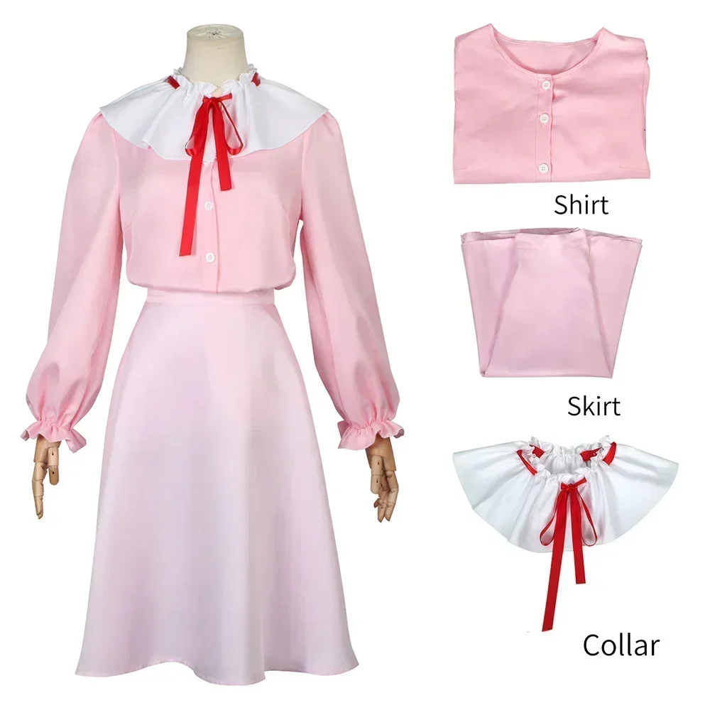 Oyama Mahiro Cosplay Anime Costume Pink Shirt And Skirt Outfit for women