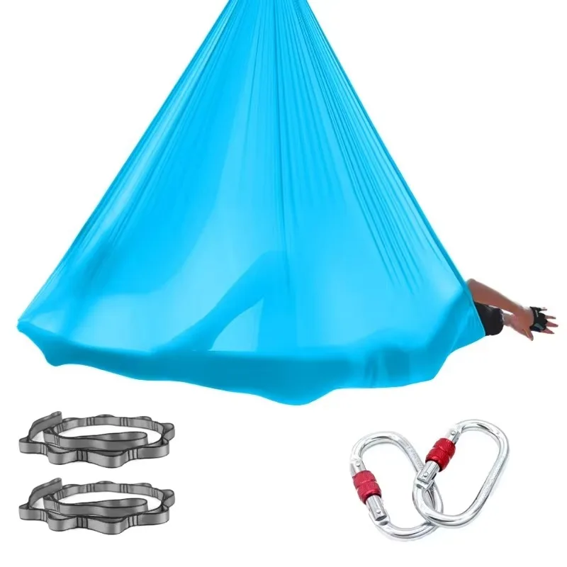 Anti Gravity Flying Load Inversion Exercise Aerial Yoga Hammock Set Nylon Fitness Swing For Home Gym Training Equipment