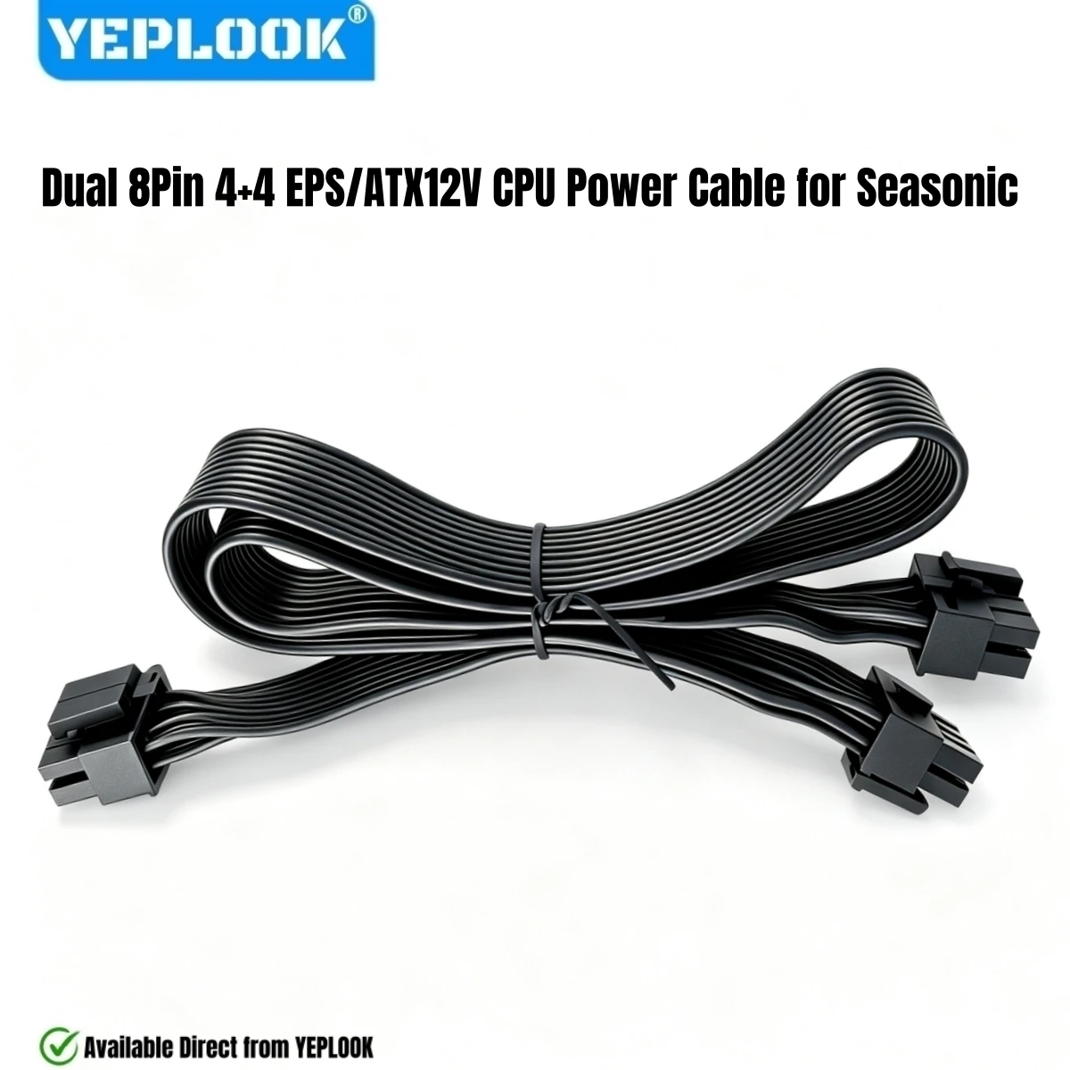 Dual CPU Power Cable EPS/ATX12V 8Pin 4+4 for Seasonic VERTEX PX-750/PX-850/PX-1000/PX-1200 GX-750/GX-850/GX-1000/GX-1200 Powers