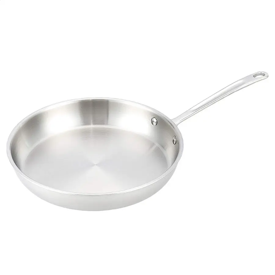 

TriPly Stainless Steel Fry Pan, 12 inch, Silver