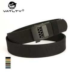 VATLTY New Stiff Casual Belt for Men Metal Automatic Buckle Tactical Girdle Male Thick Nylon Military Airsoft Belt Waistband