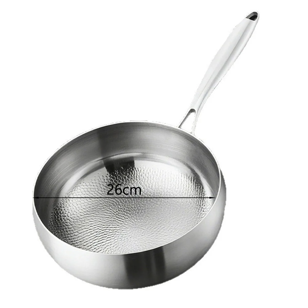 24cm 26cm 28cm Hammered Wok Pan Constructed from Health Safe Material with No Harmful Substances Released During Heating