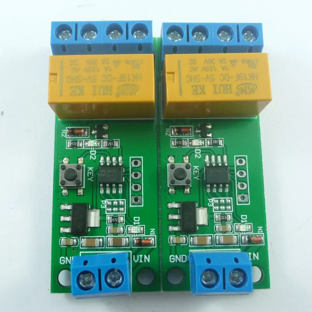 2 Pcs1-5000s Delay 0.1s setp 5-12V DC Motor Forward Reverse Time Controller Relay Module For Electric Trolley Toy