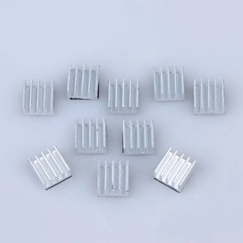

Hot Sale 10pcs A4988 Stepper Driver Heat Sink Aluminum HeatSink Cooling Radiator 3D Printer Parts A4988 Dedicated Heatsink