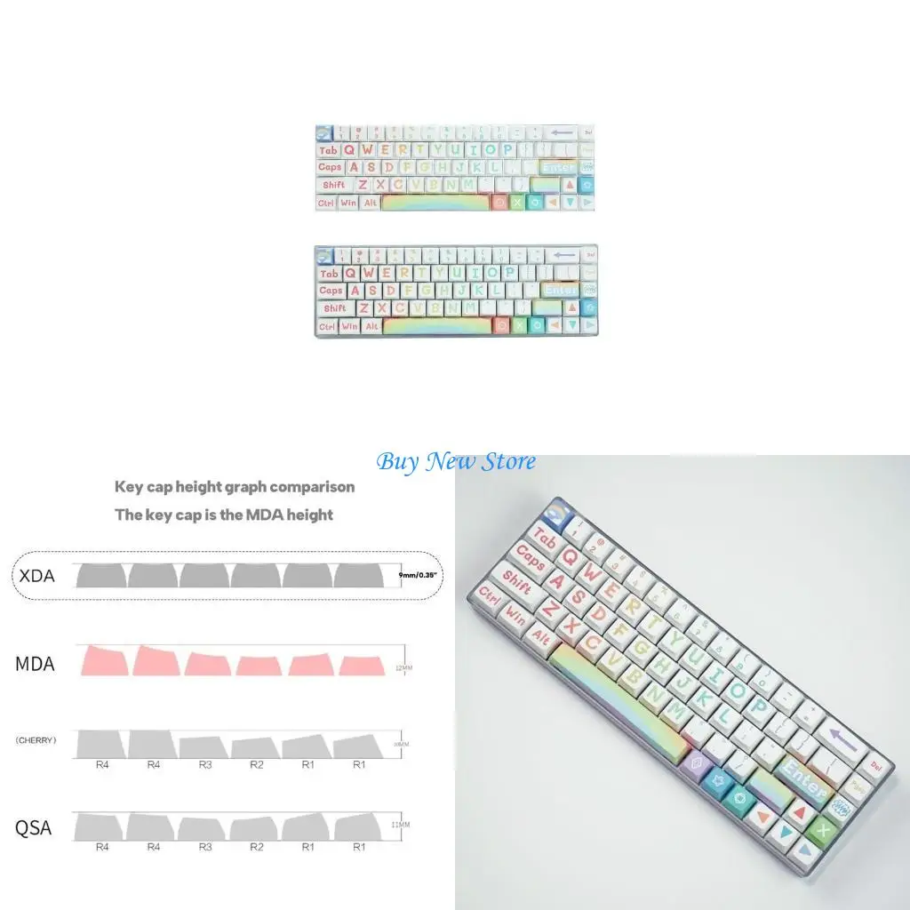 

20ce MDA -клавишные клавиши на 61 64 68 75 84 96 980 104 108 MXSWITCH Механическая клавиатура