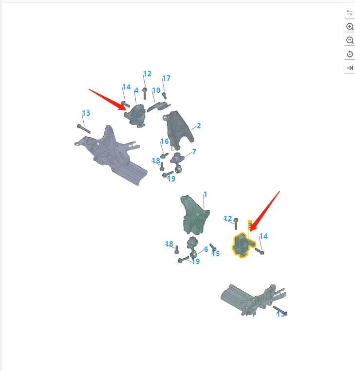 1X من حامل محرك المحرك الأمامي الأيسر أو الأيمن لأودي A4 B9 A5 Q5 Q7 2.0T 8W0199371AT 8W0199372CD 8W0199371AB 8W0199372BD 2015-