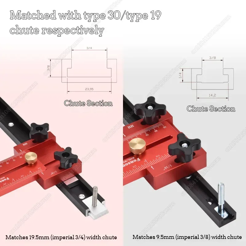 90/140mm Extended Thin Rip Jig Table Saw Jig Guide Saw Locator for Repeat Narrow Strip Cuts Works With Table Saw Router Band