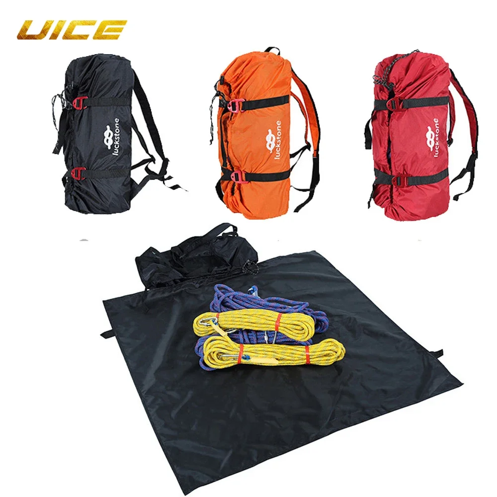 

Rock Climbing Rope Bag Cord Carry Bag Hiking Shoulder Backpack Folding Portable Waterproof Backpack Ground Mat