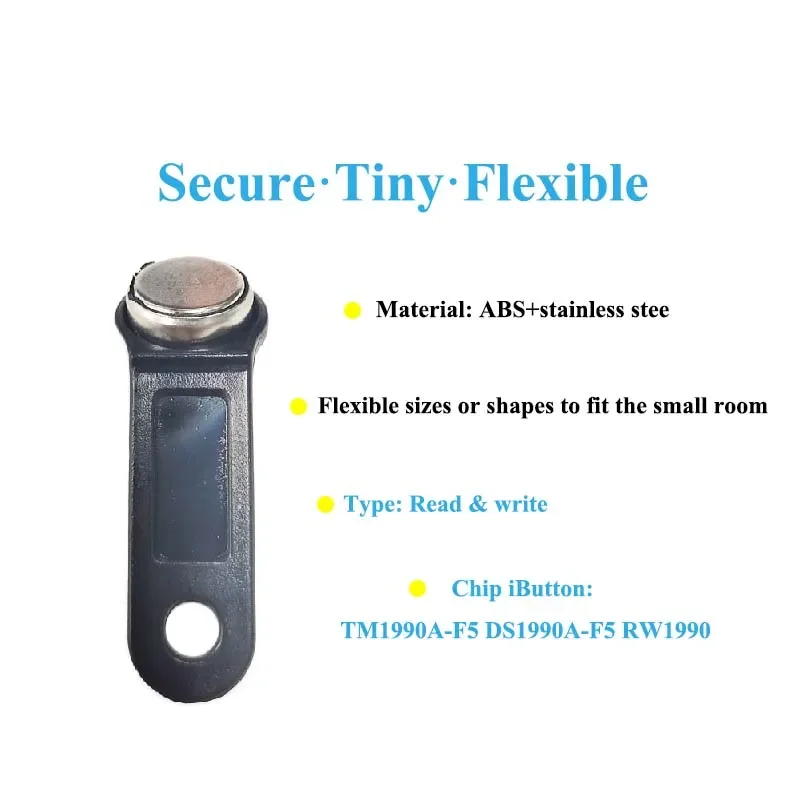 50pcs RW1990 Rewritable TM Key RFID Tag Can Copy Can Change Code Touch Memory RW 1990 iButton Sauna Key