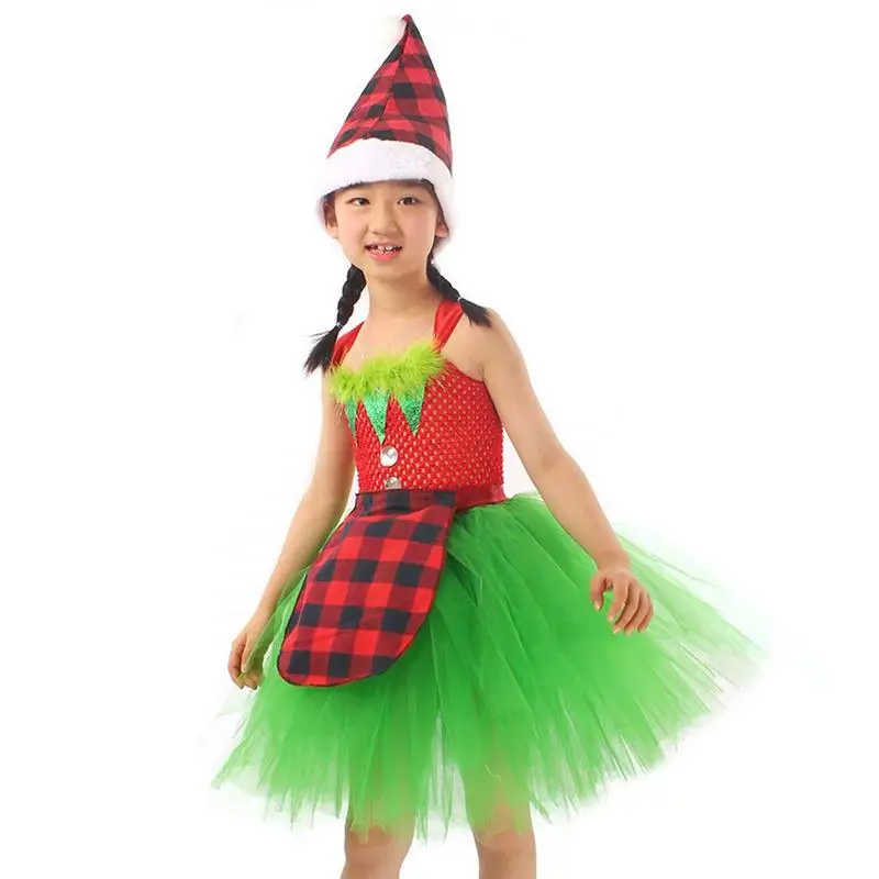 Toddler Halloween Costumes For Girls Toddler Girl Mesh Dress Elf Festival Wedding Party Dress Christmas Dresses For Baby Girls