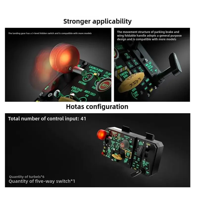 Reliable-Accessories For F16 F15 F18 Flight Simulators- PTO 2 Panel Takeoff Flight Simulation Flight Peripherals,Accessories For