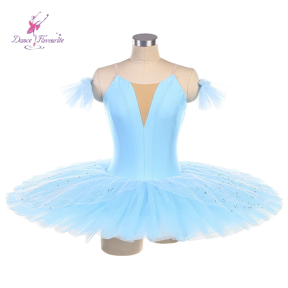 Spandex Ballet Tutus para Dança, Traje pré-profissional, BLL481Pale, Blue, Performance de Dança