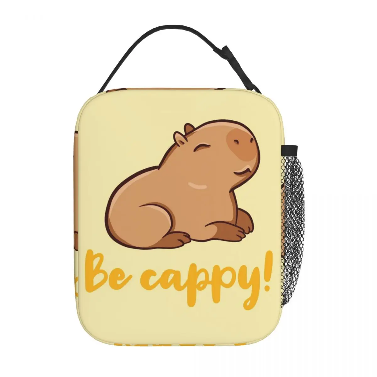 Cute Happy Capybara Accessories Insulated Lunch Bag for Children School Food Box Portable New Arrival Cooler Thermal Lunch Box