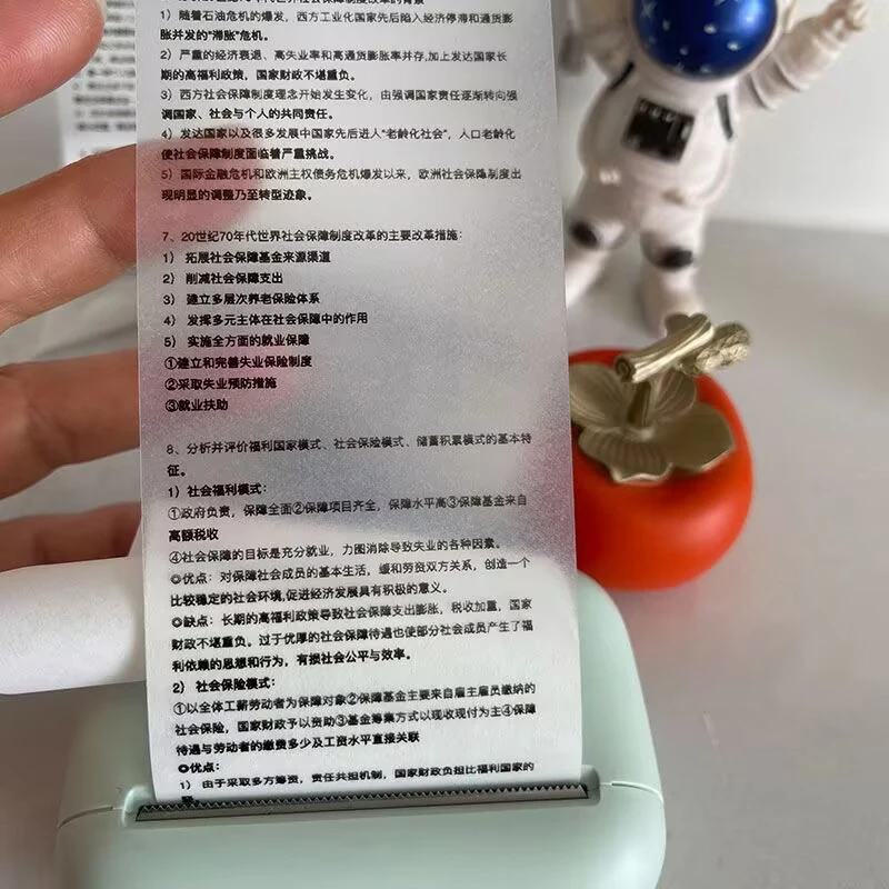 57 millimetri Mini Stampante Fotografica Rotoli di Carta Termica Trasparente di Correzione di Errore Etichetta Adesiva Ricevuta Bill Peripage A6 Impresora