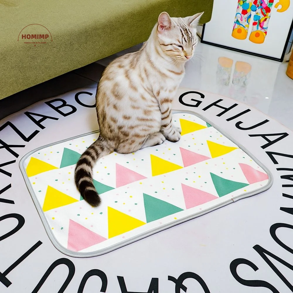 

Ice Silk Pet Dog Ice Mats Moisture Proof Wear-resistant Cooling Cat Mats Bite-Resistant Breathable Pet Bed Mat Indoor Use