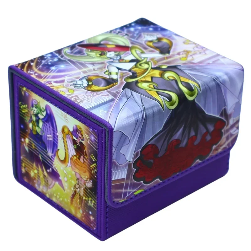 遊戯王！-カードボックス-バーチャ-メロディアス・マエストラ合唱団-diy-ポータブルカード収納ボックス-アニメ周辺グッズ-ゲームコレクションカード-ギフト