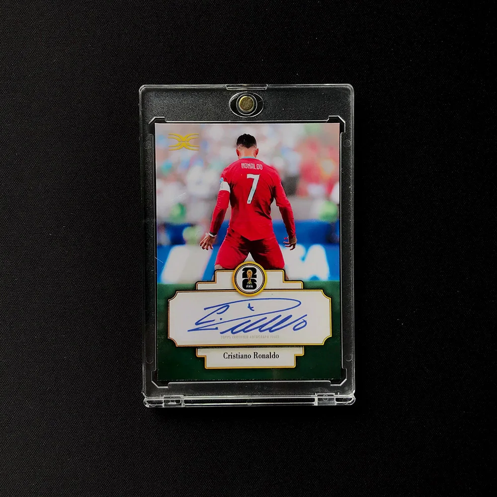 2026 DIY homemade Messi Ronaldo World Cup Autographed texture Iridescent Collectible Cards Soccer Boy Christmas Birthday Gift view 5