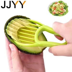 JJYY 3 In 1 Avocado Slicer Shea Corer Butter Fruit Peeler Cutter Pulp Separator Plastic Knife Kitchen Vegetable Tools 10 best sales tomato knife - №10