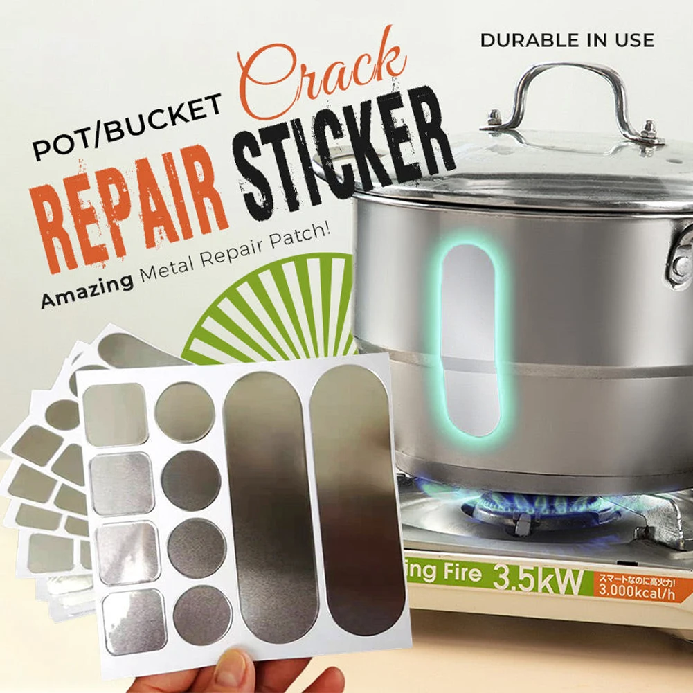 Pratical Repair Pot Patch Sticker Kit Pratical Repair Pot Patch Sticker Kit High Temperature Resistant For Cracks Repair